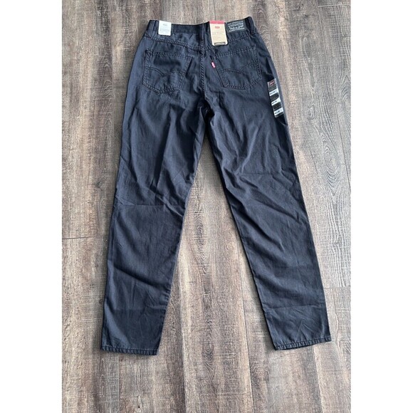 NWT Levis High Waisted Mom Jeans 28"x30" (Actual 28X29.5") Pants Black - Picture 2 of 13